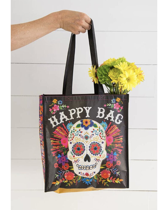 Natural Life Recycle Happy Bag Sugar Skull Large