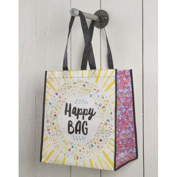 Natural Life Recycle Happy Bag Yellow Large
