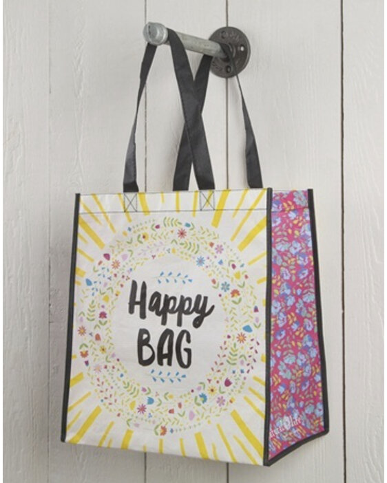 Natural Life Recycle Happy Bag Yellow Large