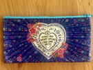 Natural Life Recycled Zip Pencil Case Heart Speaks
