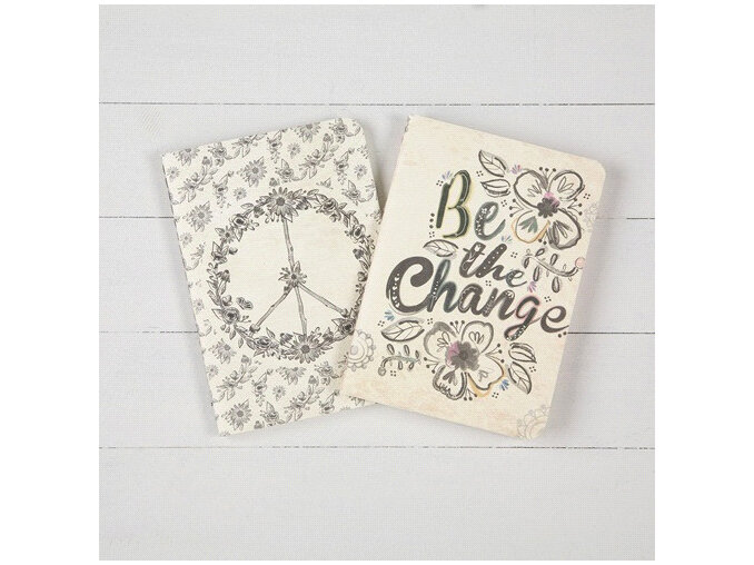 Natural Life Set of 2 Journals Be the Change