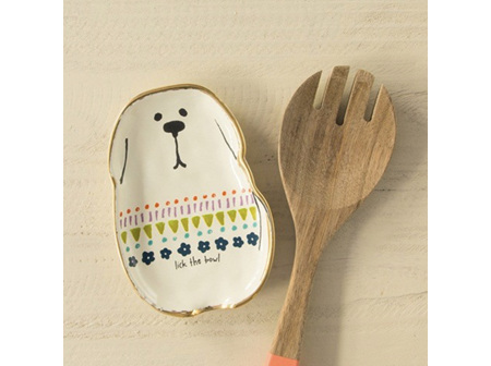 Natural Life Spoon Rest - Dog - Lick the Bowl