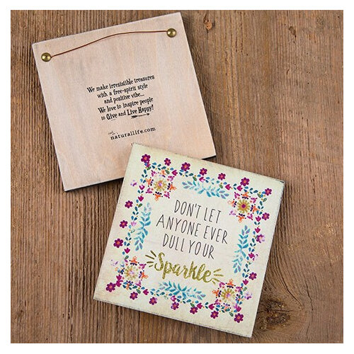 Natural Life Wall Plaque Sparkle Small