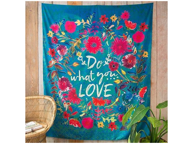 Natural Life Wall Tapestry Do What You Love home empower her teen