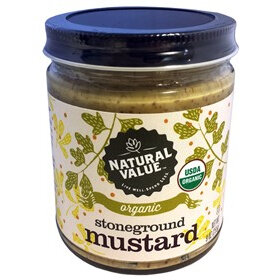 Natural Value Organic Mustard Stoneground 255g