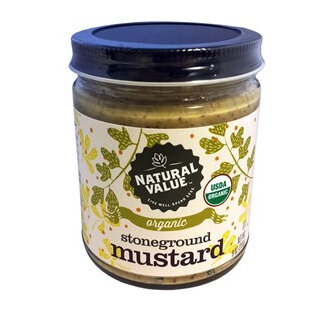 Natural Value Organic Mustard Stoneground 255g