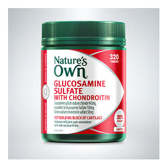 NATURE's OWN GLUCOSAMINE SULFATE WITH CHONDROITIN 320 TABLETS