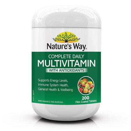 NATURE's WAY COMPLETE DAILY MUTIVITAMIN WITH ANTIOXIDANTS 200 TABLETS