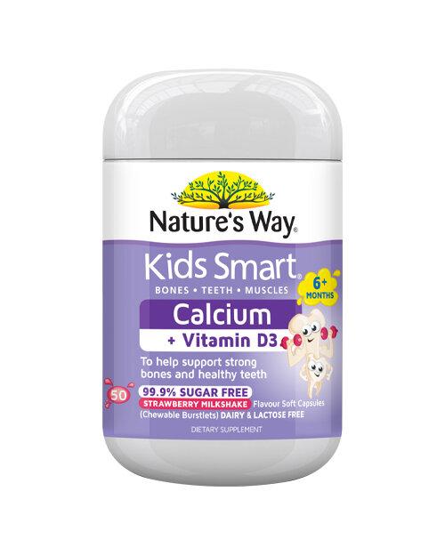 Nature's Way Kids Smart Calcium Plus Vit D Burstlet 50s