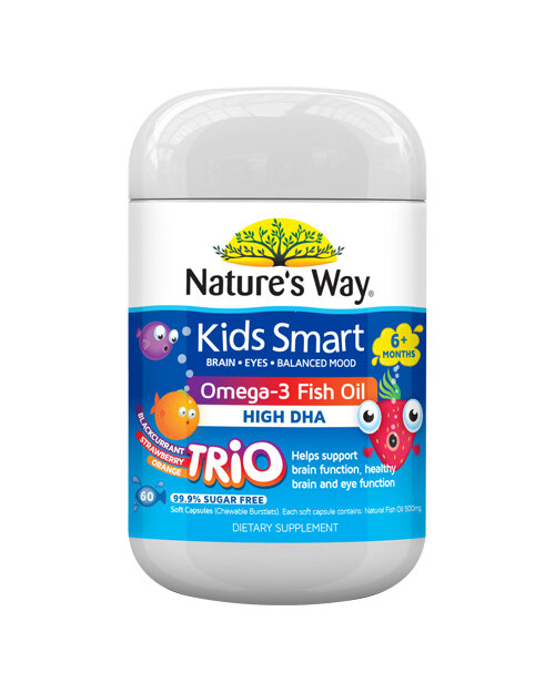Nature's Way Kids Smart Fish Oil Trio Burstlet 60s
