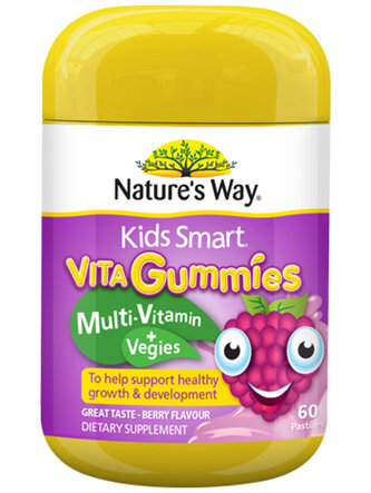 Nature's Way Kids Smart Vita Gummies Multi Plus Veges 60s