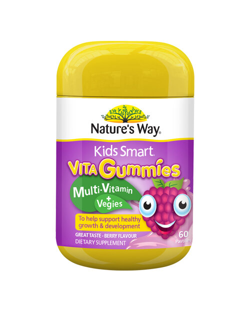 Nature's Way Kids Smart Vita Gummies Multi Plus Veges 60s