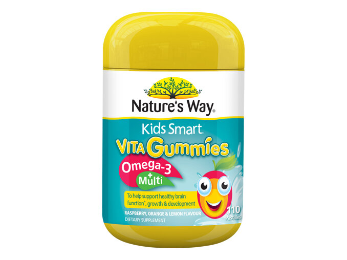 Nature's Way Kids Smart Vita Gummies Omega 3 Plus Multi 110s