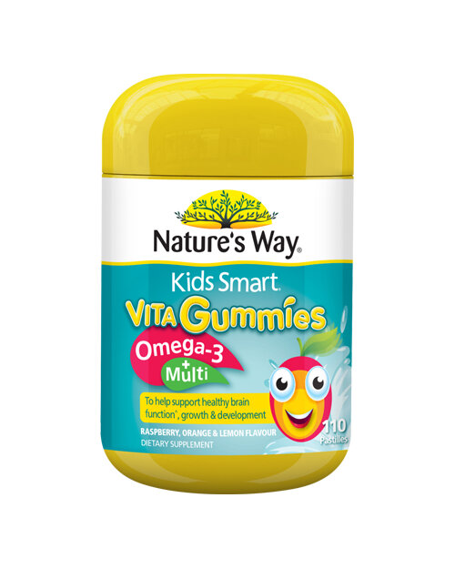 Nature's Way Kids Smart Vita Gummies Omega 3 Plus Multi 110s