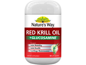 Nature's Way Red Krill Oil Plus Glucosamine 60s
