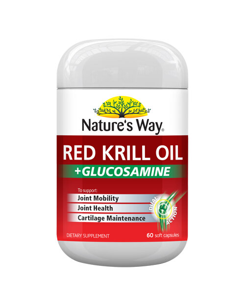 Nature's Way Red Krill Oil Plus Glucosamine 60s