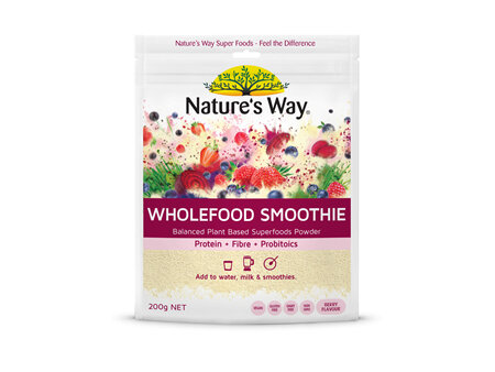Nature's Way Superfood Wholefood Smoothie Berry Pouch 200g