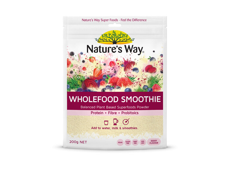 Nature's Way Superfood Wholefood Smoothie Berry Pouch 200g
