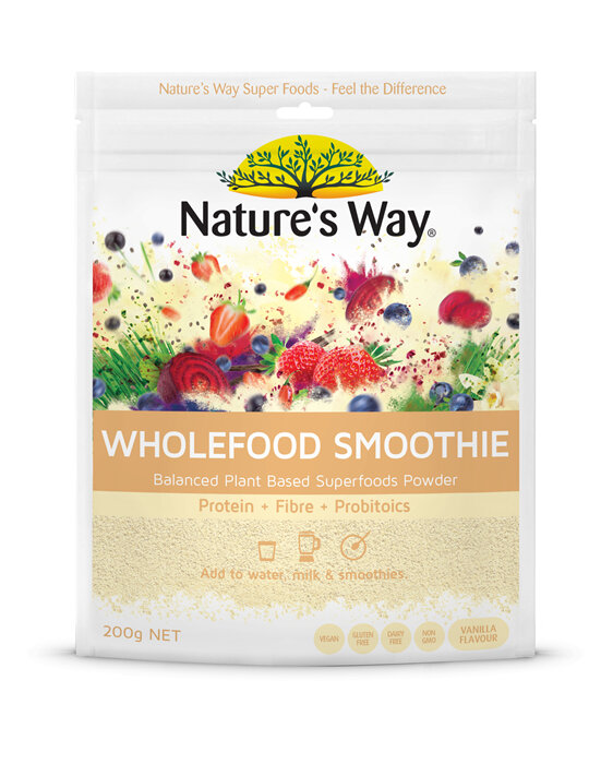 Nature's Way Superfood Wholefood Smoothie Vanilla Pouch 200g