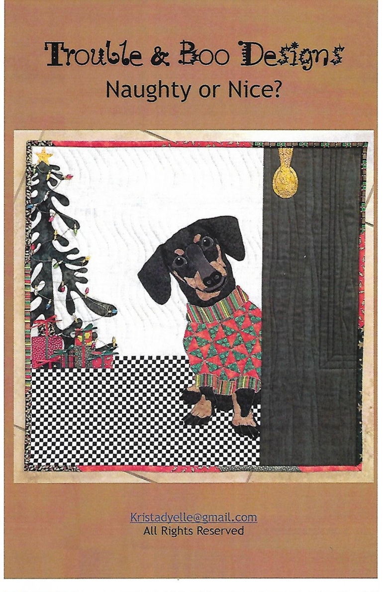Naughty or Nice Quilt Pattern from Trouble & Boo Designs