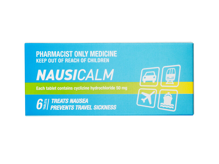 NAUSICALM 50mg Tablets 6s