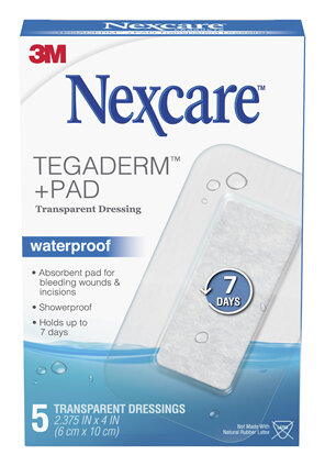 N/C Tegaderm W/P Transp. Pad 5/box: