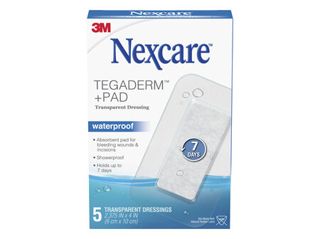 N/C Tegaderm W/P Transp. Pad 5/box: