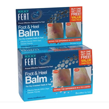 NEAT FEAT FOOT AND HEEL BALM 2x75G TUBES