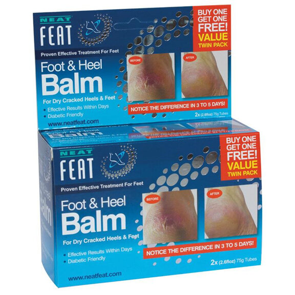 Neat Feat Foot and Heel Balm 75g Twin Pack