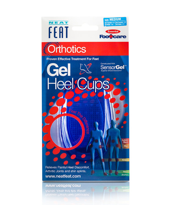 Neat Feat Orthotics Gel Tech Heel Cups Medium