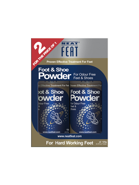 Neat Feat Shoe & Foot Powder Twin Pack 2x125g