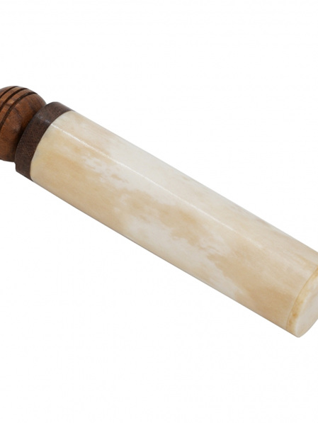 Needle 4 - Bone Container with Wooden Threaded Stopper
