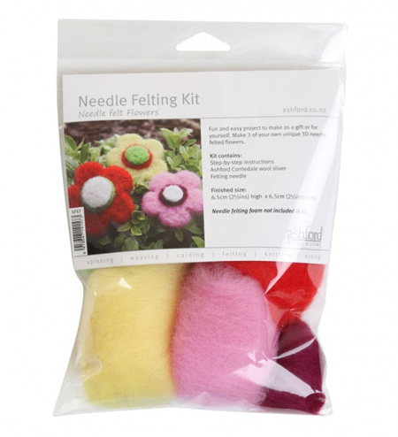 Needle Felting Beginner Kits - Flowers
