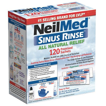 Neilmed Sinus Rinse 120 Regular Premixed Packets