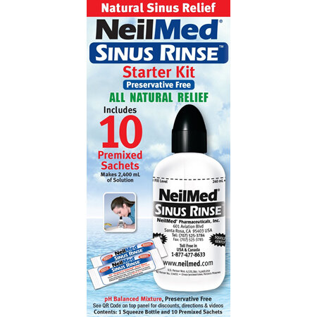 NeilMed Sinus Rinse Bottle + 10 Premixed Sachets