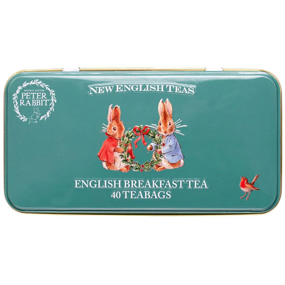 New English Teas Peter Rabbit & Friends at Christmas Tea Tin beatrix potter