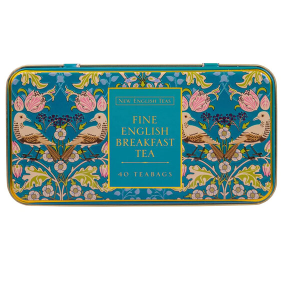 New English Teas Song Thrush & Berries Tin 40 English Breakfast Teabags