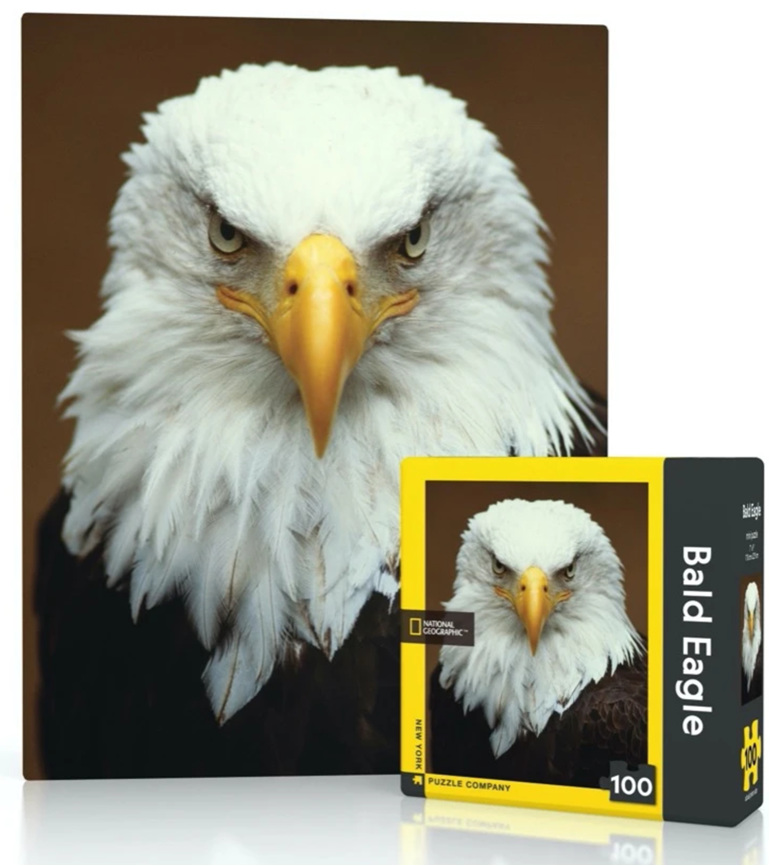 New York Puzzle 100pce  puzzle Bald Eagle buy at www.puzzlesnz.co.nz