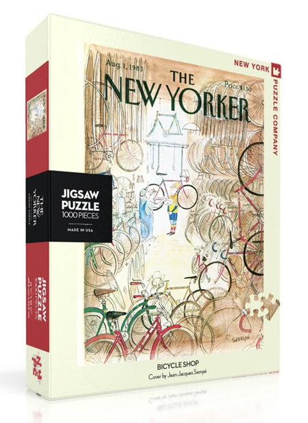 New York Puzzle Company 1000 Piece  Jigsaw Puzzle: Bicycle Shop