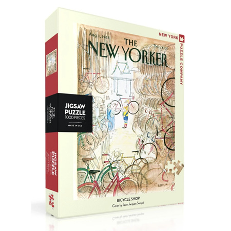 New York Puzzle Company 1000 Piece  Jigsaw Puzzle: Bicycle Shop