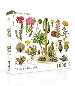 New York Puzzle Company 1000 Piece Jigsaw Puzzle :  Cacti
