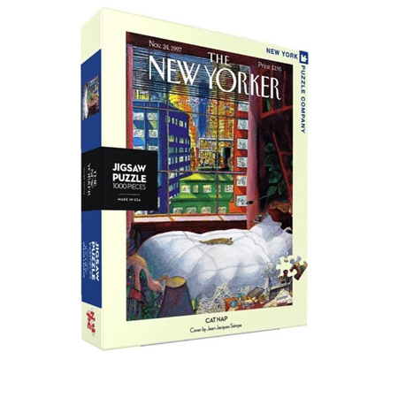 New York Puzzle Company 1000 Piece Jigsaw Puzzle :  Cat Nap