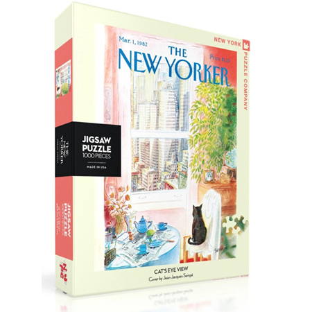 New York Puzzle Company 1000 Piece Jigsaw Puzzle :  Cats Eye View