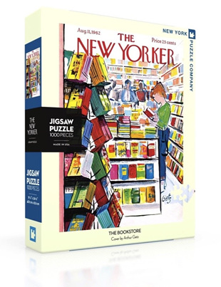New York Puzzle Company 1000 Piece Jigsaw Puzzle :  The Bookstore