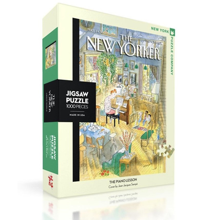 New York Puzzle Company 1000 Piece Jigsaw Puzzle :  The Piano Lesson