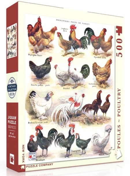New York Puzzle Company 500 Piece Jigsaw Puzzle: Poultry