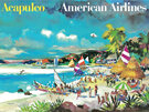 New York Puzzle Company Acapulco American Airlines 1500 Piece Puzzle
