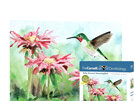 New York Puzzle Company Cornell Birds Ruby-Throated Hummingbird 100 Piece Mini P