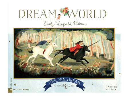 New York Puzzle Company Emily Winfield Martin Dream World Unicorn Dream 80 Piece Puzzle