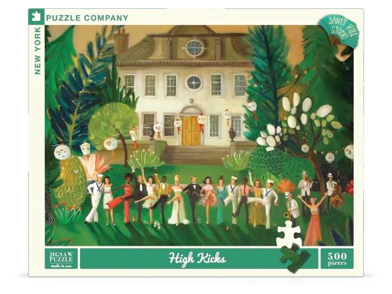 New York Puzzle Company Janet Hill Studio High Kicks 500 Piece Puzzle